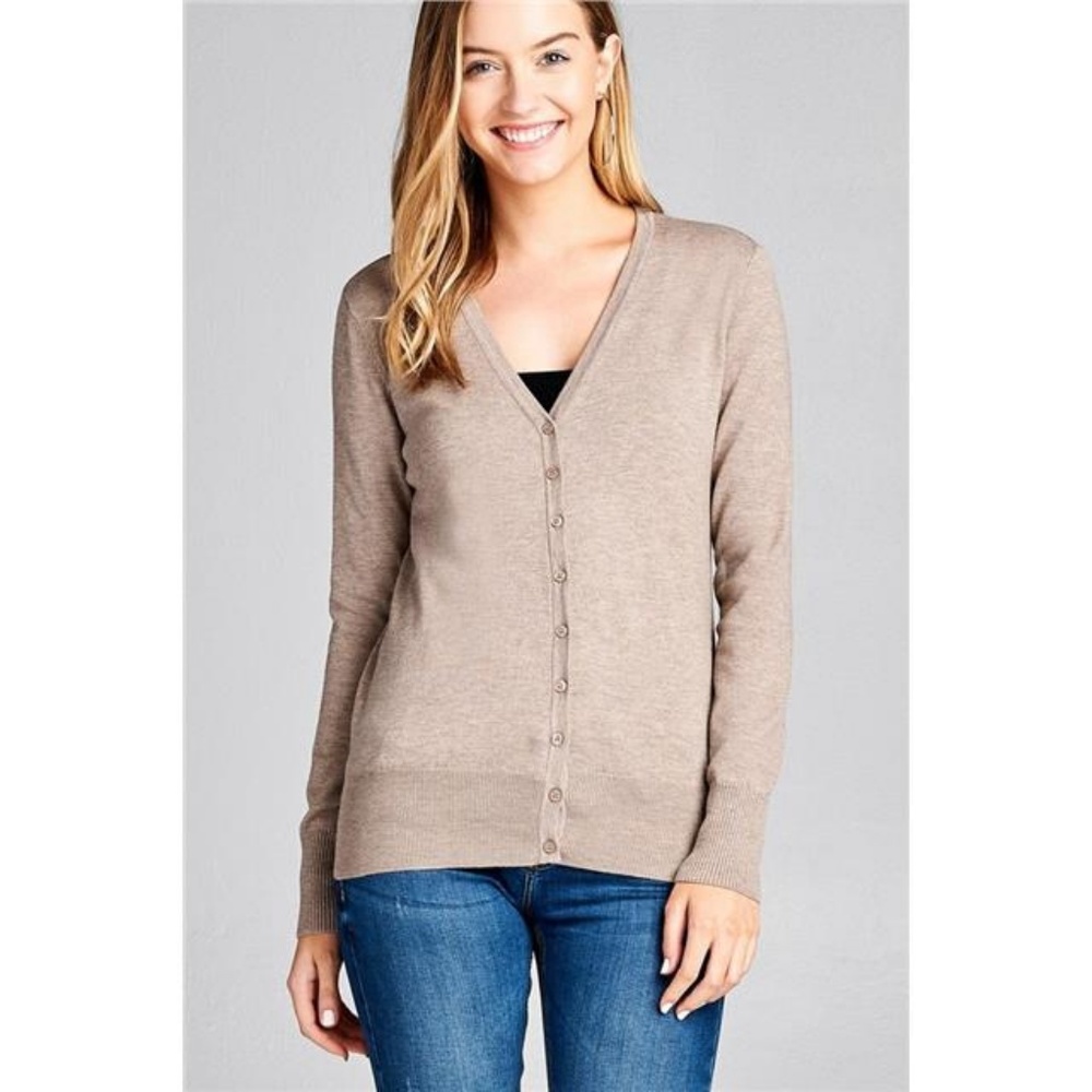 SWEET CLASSIC ROSE SOFT BUTTON DOWN CARDI 3 PACK